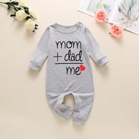 YouMylove Boys & Girls Sleeve Printing Letter Romper Jumpsuit