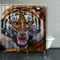 Лице с голи зъби Тигър Пантер Тигър душ завеса за баня завеса за баня