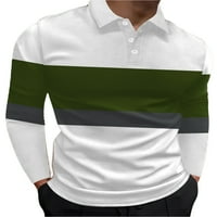 Colisha мъже поло риза ревера шия блуза с шлипени върхове Атлетичен голф тениски с дълъг ръкав стил q 2xl