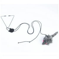 Интерактивна котешка играчка висяща врата прибираща се котка закрепване въже мишка дълга пръчка коте играчки за перо за вътрешни котки играят упражнения