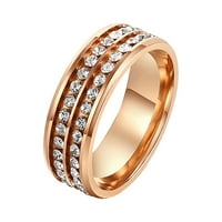 Бижута от пръстени Универсални пълни редове Мъжки и диамантени пръстени Два женски пръстена