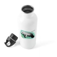 Cafepress - Бутилка за неръждаема вода Manatee - бутилка с вода от неръждаема стомана, спортна бутилка, 1.0L