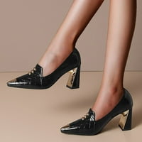 DMQUPV Дами рокля обувки помпи женски обувки Lishon Fashion Leisure Shoes Небрежни женски ежедневни обувки велурени помпи обувки черно 7