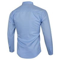 Върхове блузи за нов стил на мъжкия стил чиста риза с дълъг ръкав мода удобна блуза