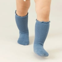 Бебешки меки чорапи за малко дете, разпределящи чорапи с неплъзгащи се чорапи за малко дете с щипки глезени чорапи