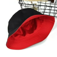 Кофа шапка слънчев блок обратим дизайн памучен плътно цветова шапка с твърд цвят за открито
