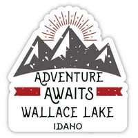 Wallace Lake Idaho Souvenir Vinyl Decal Sticker Adventure очаква дизайн
