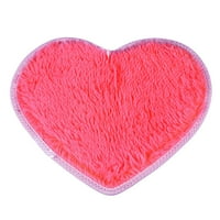 Rosarivae Сладко сърце форма пухкава подловна подложка за неплъзгащи се килими килим за трапезария в спалня