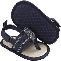 Rush Baby Boys Girls Summer Sandals Неплъзгащи се меки подместни чехли за бебета памучни ясли за малко дете Първи проходилки -------- Синьо S338