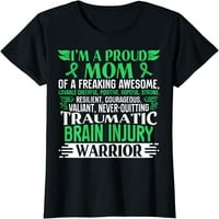Травматична мозъчна тениска за информираност за нараняване на мозъка мама tbi подаръчна тениска