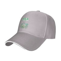 Мъже и дамски уникален уникален печат с лого на Akira Green японски град Регулируема дънкова шапка сиво