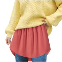 Поли за жени Модни универсални пуловерни пола на риза Пола на долната половина и мини поли