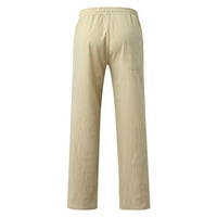 Товарни панталони за мъже отпуснати прилепнали мъжки ежедневни плътни плътни пълни панталони с джобни панталони с джобни панталони