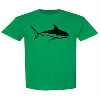 Красива акула рибена линия дизайн тениска мъже -Маг от Shutterstock, мъжки малки