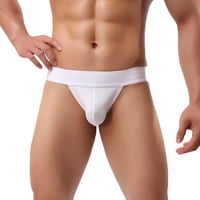 Мъжки къси панталони нова мрежа дишаща мода секси спортни мъжки бельо бяло