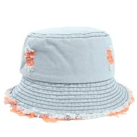 Шапка на кофа за жени ， лятно разрешение лято слънце защита модна ретро деним на открито слънчево-шапка рибарска шапка шапка шапка