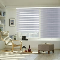 Keego 85% затъмнение безжични зебра нюанси светлинни филтриращи ролки сенките за поверителност прозорец щори персонализиран цвят и размер за прозорци на домашния офис сиво 33 w 44 h