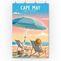 Кейп Мей, Ню Джърси, плажен стол и чадър