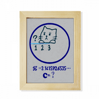 Кръг математика проблем котка илюстрация настолен топ адресиране на фото рамка дисплей изкуство рисуване дървена