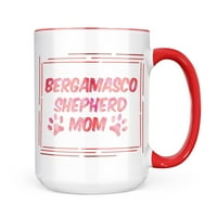Neonblond Dog & Cat Mom Bergamasco Shepherd Mug Подарък за любители на чай за кафе