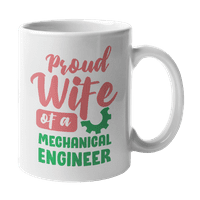 Горда съпруга на механичен инженер кафе и чай за подаръци за съпрузи на инженери
