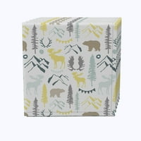 Комплект от тъкани текстилни продукти, Inc. Комплект от салфетки от 4, памук, 20x20