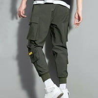 Симоидни мъжки товарни панталони- Оценки Разхлабени гамаши от Харлан Големи ежедневни панталони Зелени xxxxxl