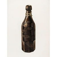 Stroh, Herman O. Black Modern Framed Museum Art Print, озаглавен - Weiss Beer Bottle 1939