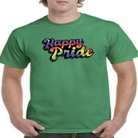 Happy Pride Bubblegum Text тениска мъже -smartprints дизайни, мъжки 3x-голям