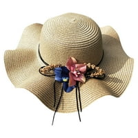 Meuva дамска слънчева шапка цветна шапка на открито голям слънцезащитен слънчев плажен шапка