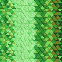 Ahgly Company вътрешен правоъгълник с шарени изумрудени зелени килими, 2 '5'