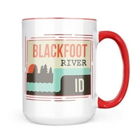 Neonblond USA Rivers River Blackfoot - Подарък за халба в Айдахо за любители на чай за кафе
