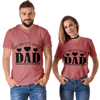 Мъжки тениска най -добрата татко някога писмо отпечатъци от врата на врата с къс ръкав ежедневен празник ежедневни големи и високи летни тениски