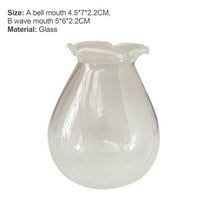 Hesroicy реалистично миниатюрно стъкло Flowerpot - Декоративна прозрачна ваза за къщи за кукли, идеална за деца
