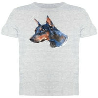 Тениската за рисуване на Dobermann-изображения от Shutterstock, мъжки 3x-голям