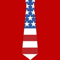 Патриотична вратовръзка Американски флаг Деня на независимостта САЩ Ваканционна празнична гордост Мъже Кели Зелен графичен тройник - Дизайн от хора L