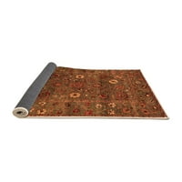 Ahgly Company Indoor Square Oriental Orange Traditional Area Rugs, 3 'квадрат