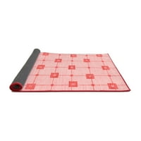 Ahgly Company Indoor Rectangle Solid Red Modern Area Rugs, 2 '3'