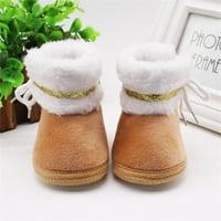Sunisery Winter Baby Girl Plush Plush DrawString Boots обувки Новородени против приплъзване на топли плюшени ботуши Toddler Anti-Slip топли обувки