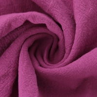 Тоалети за жени с твърд цвят яка с дълъг ръкав блуза и без ръкави на върхове и къси панталони панталони с горещо розово