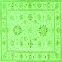 Ahgly Company Indoor Rectangle Oriental Green Традиционни килими, 6 '9'