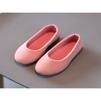 Avamo Girl's Flat Shoe Soft Soft Sole Princess Shoes Slip on Flats Girls Loafer Children Lightweight Comfort Loafers Розово 5c