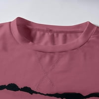 Дамски върхове Лято проста раирана женски ризи с дълъг ръкав 5xl
