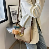 Cocopeaunts жени чанти за рамо малка чанта прост дизайн женска чанта с кръстосано тяло мека кожена чанта с капак чанти за пратеници женска чанта