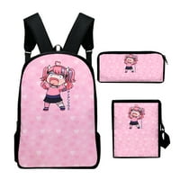 IronMouse Cute Schoolbag Sets Fashion Zipper Handbag Cosplay Pencil Bag