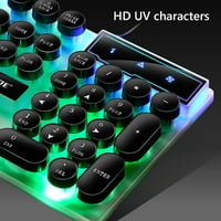 Taluosi GTX30 K Wired USB бутони LED клавиатура за игра за игра за компютър за компютър