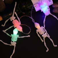 Пожарна продажба поведе All Saints'day Lights String Skull Lights String Skeleton Lights String Festival Терор Декоративни фенери за окачване на батерия Пари за батерия