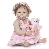 Нови реалистични силиконови бебешки животни кукли Подаръци за рожден ден плеймейтки играчка
